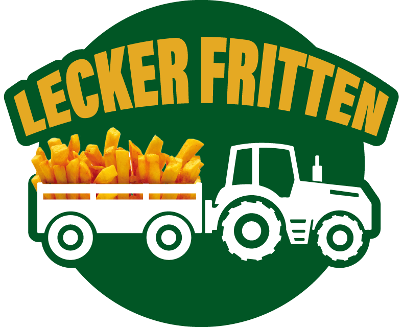 Logo Lecker Fritten mit Traktor